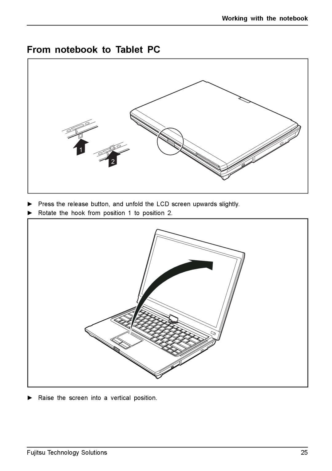 Fujitsu T4310, T4410 manual From notebook to Tablet PC 