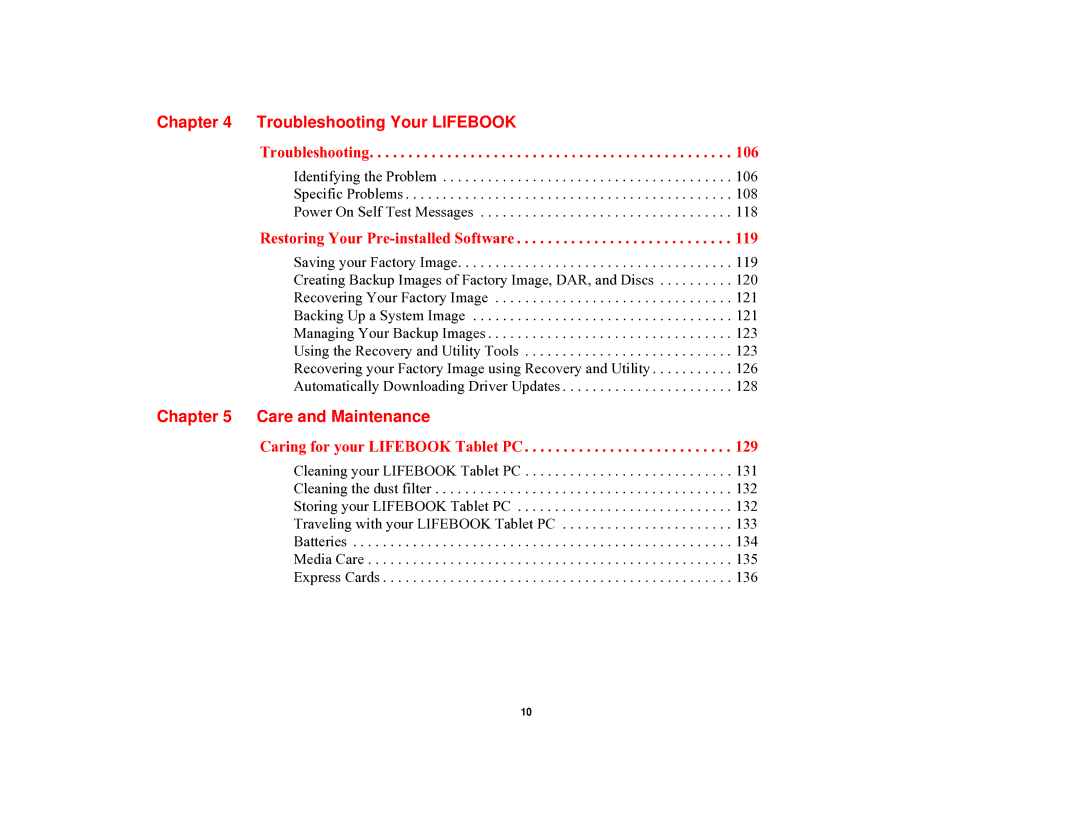 Fujitsu T731 manual Troubleshooting Your Lifebook, Care and Maintenance 