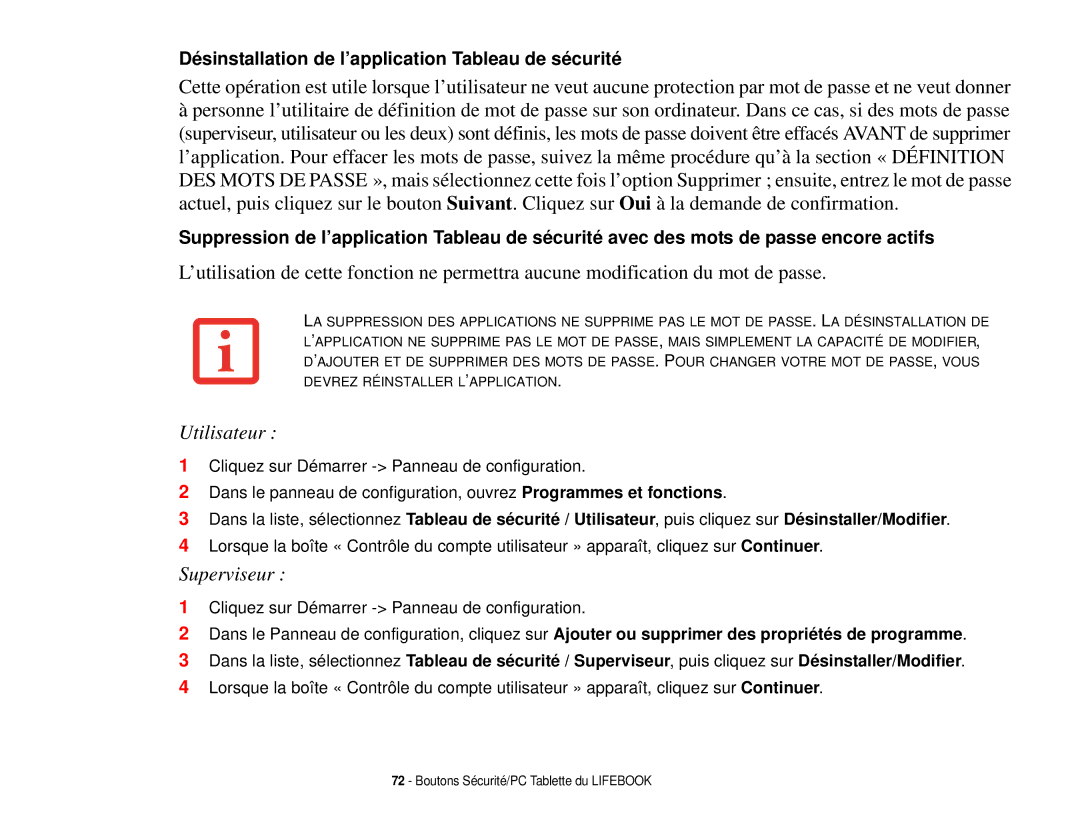 Fujitsu T731 manual Utilisateur 