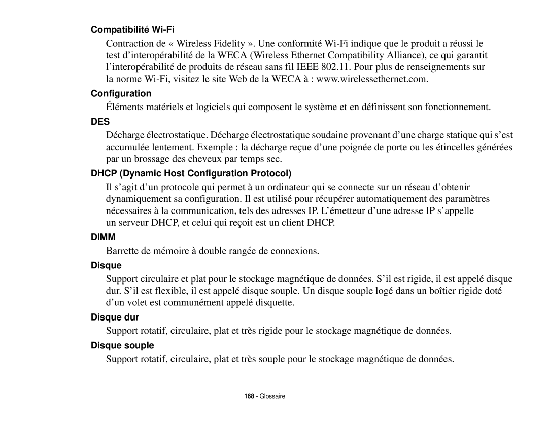 Fujitsu T731 manual Barrette de mémoire à double rangée de connexions 