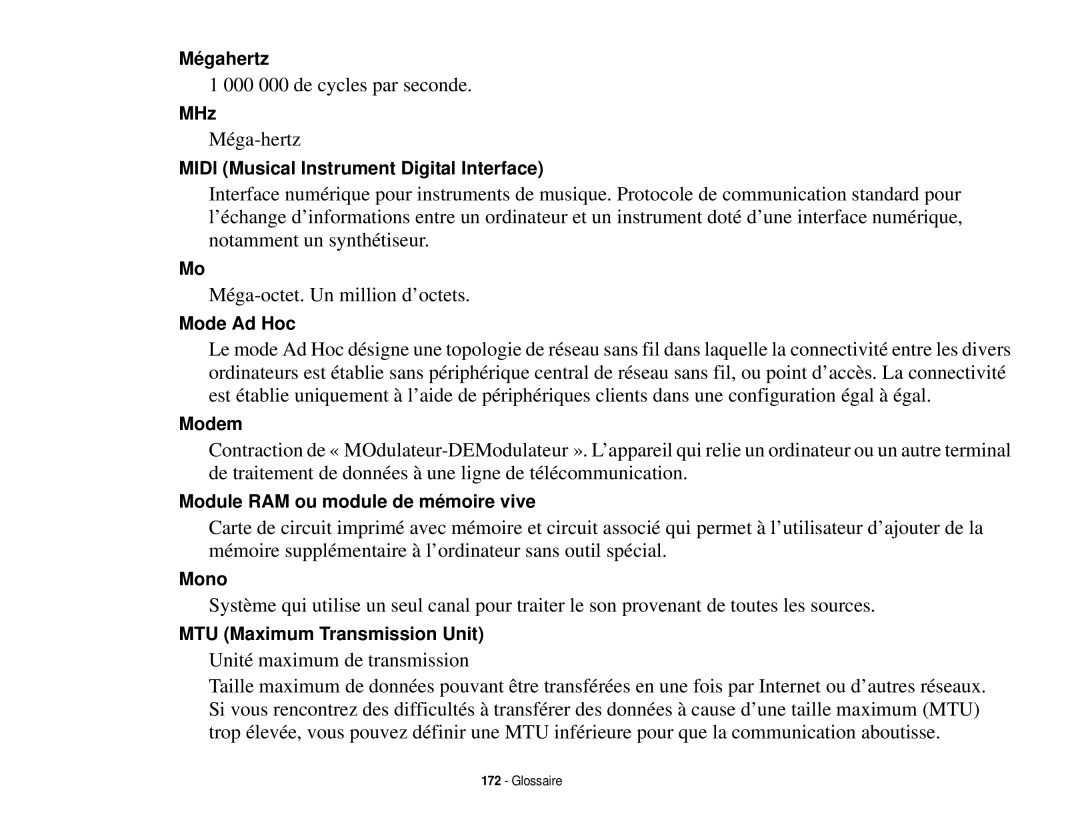 Fujitsu T731 manual 000 000 de cycles par seconde 