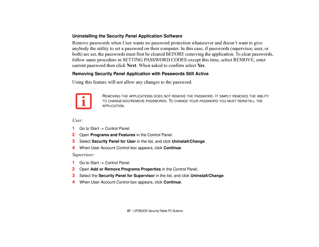 Fujitsu T731 manual User 