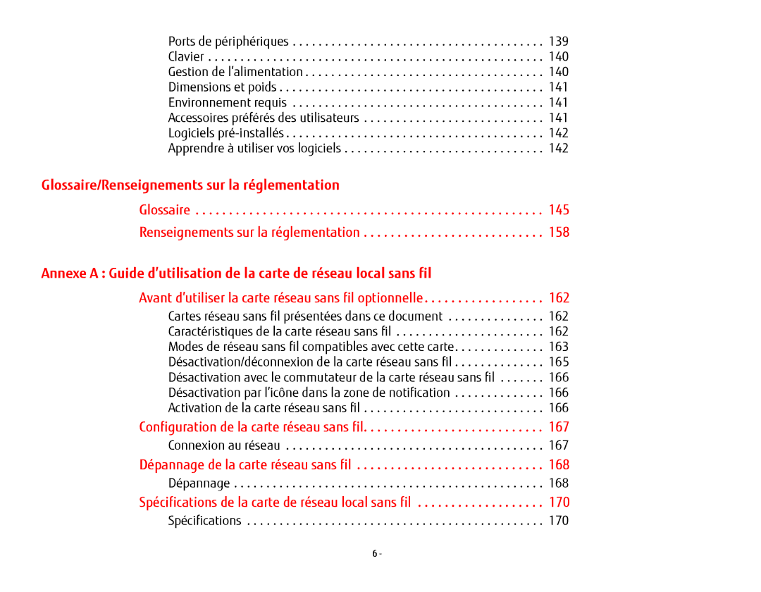 Fujitsu KA02066D105 Glossaire/Renseignements sur la réglementation, Avant d’utiliser la carte réseau sans fil optionnelle 