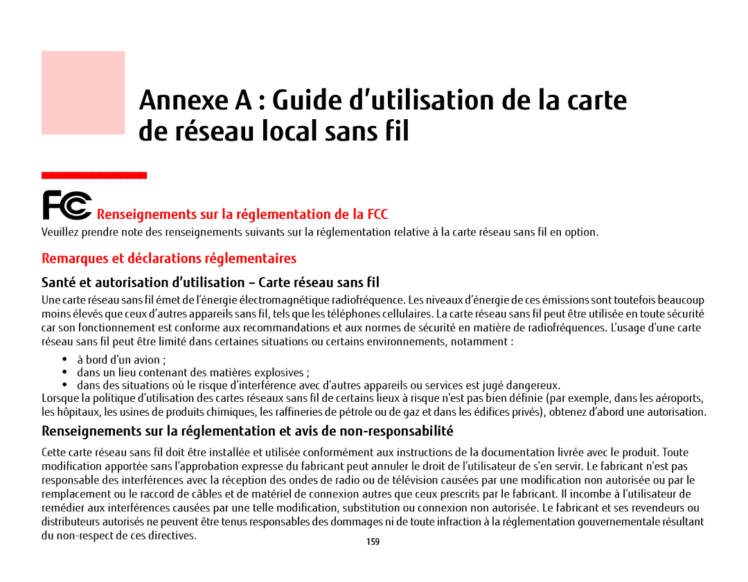 Fujitsu T902, FP1000, KA02066D105 Renseignements sur la réglementation de la FCC, Remarques et déclarations réglementaires 