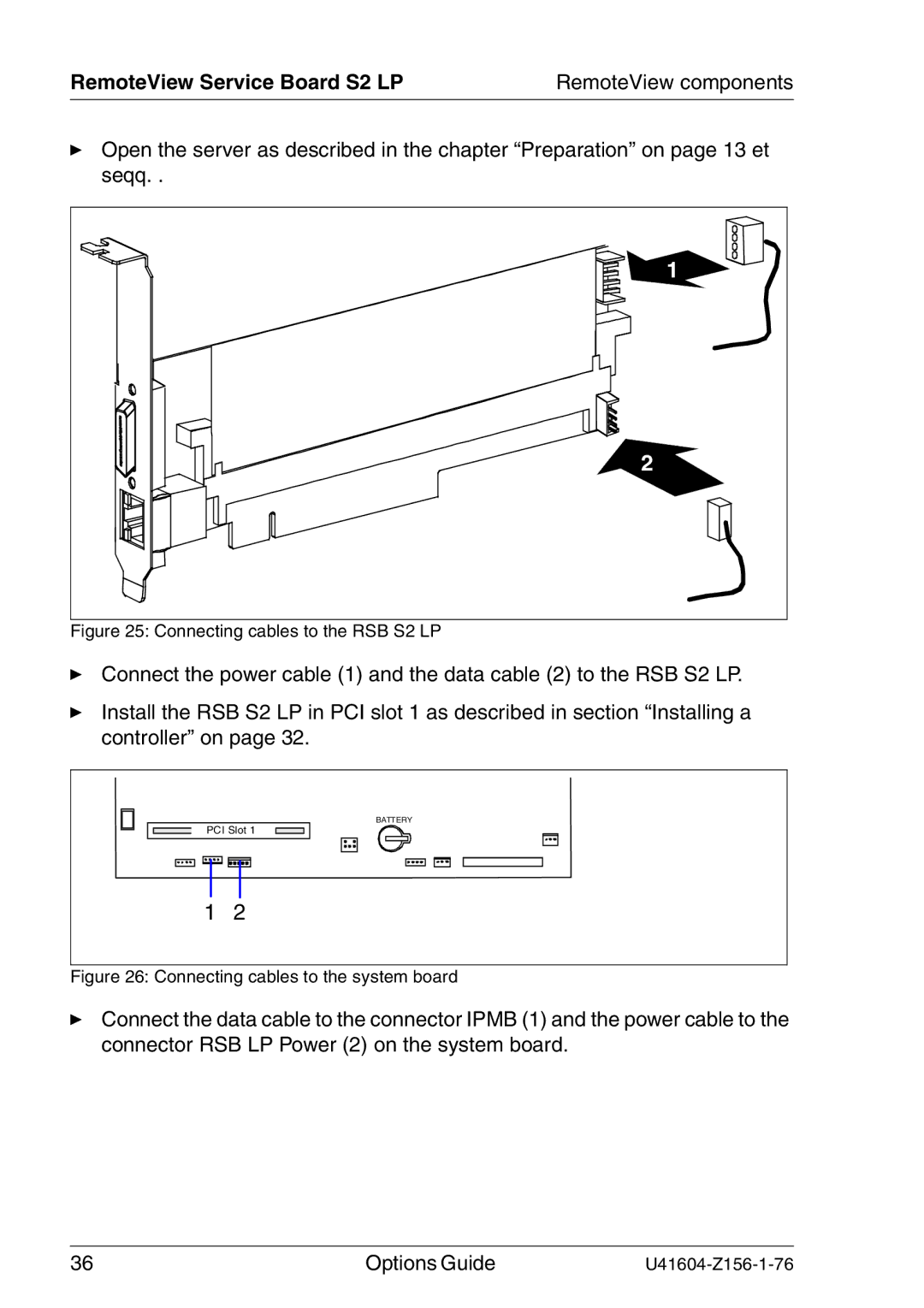 Fujitsu TX150 S3 manual RemoteView components 