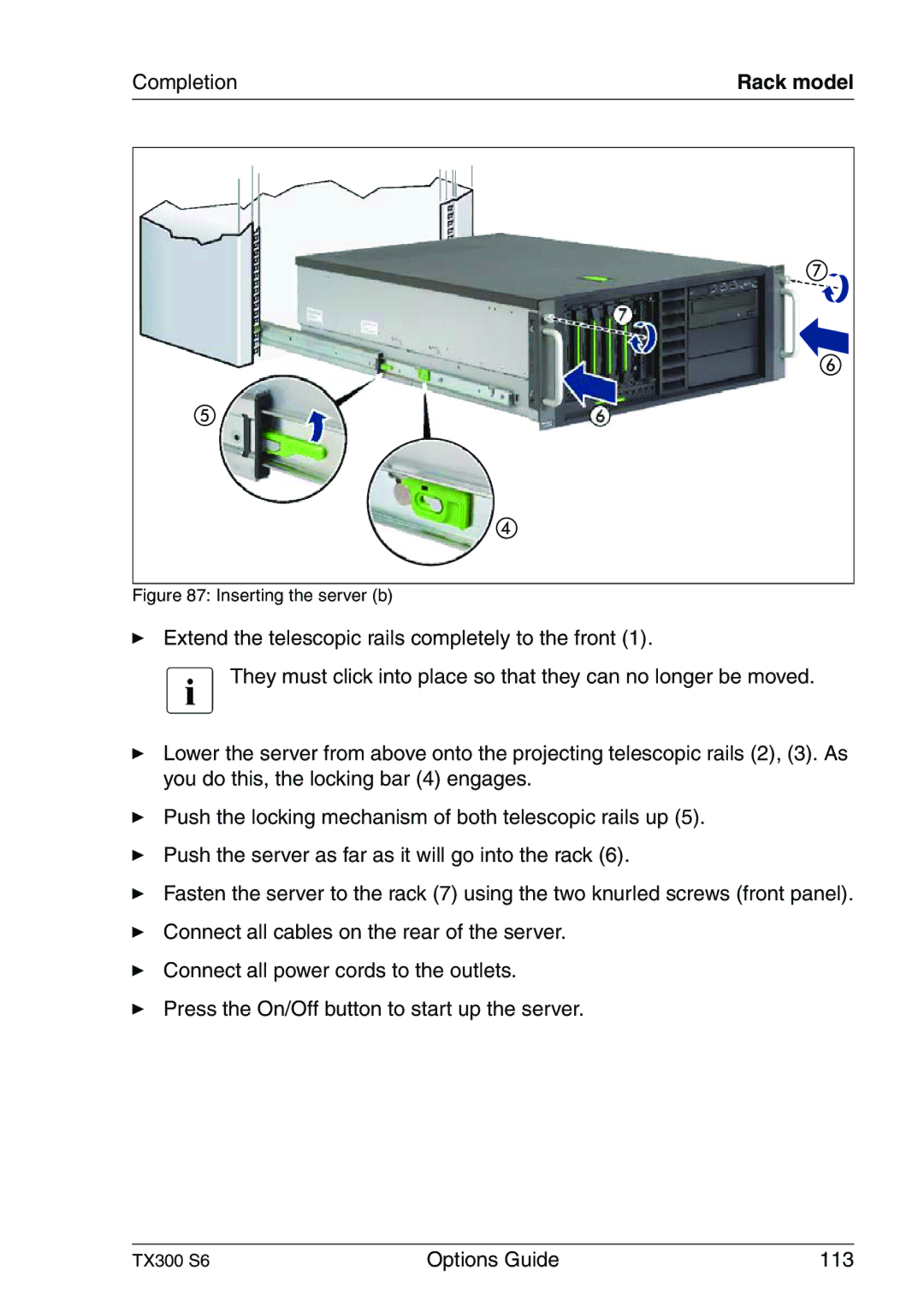 Fujitsu TX300 manual Options Guide 113 