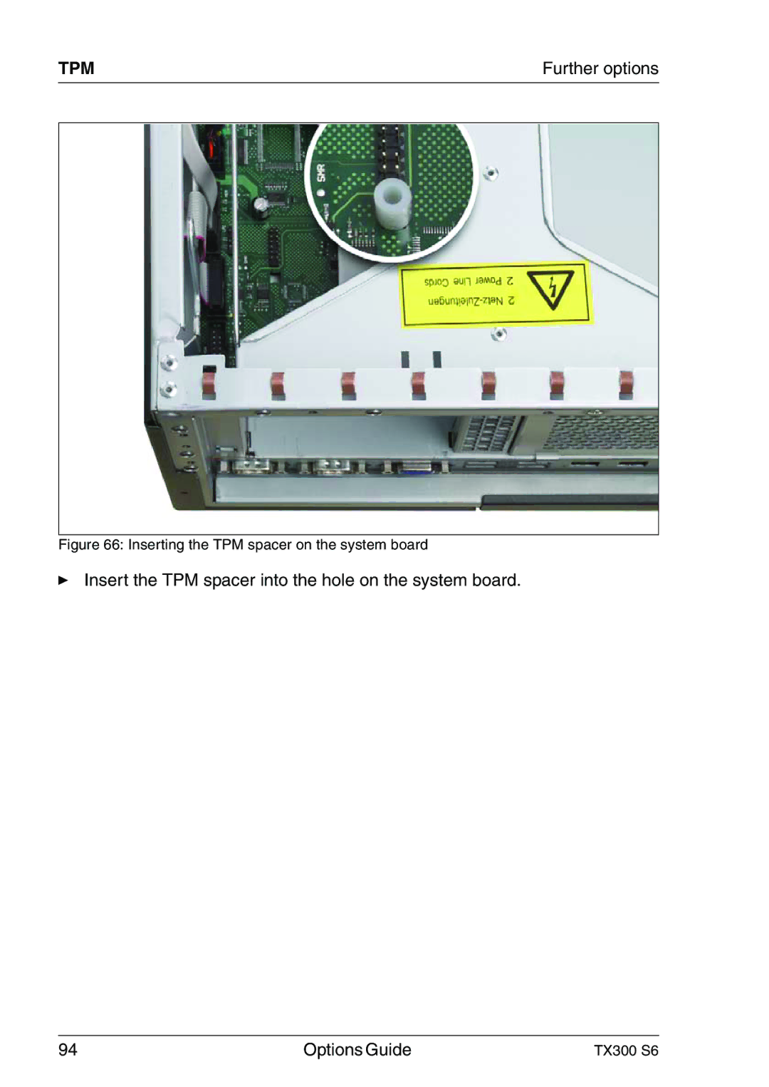 Fujitsu TX300 manual Tpm 