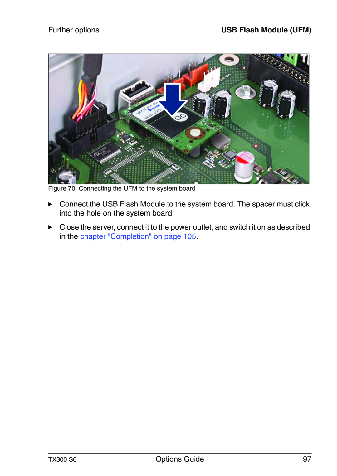 Fujitsu TX300 manual USB Flash Module UFM 