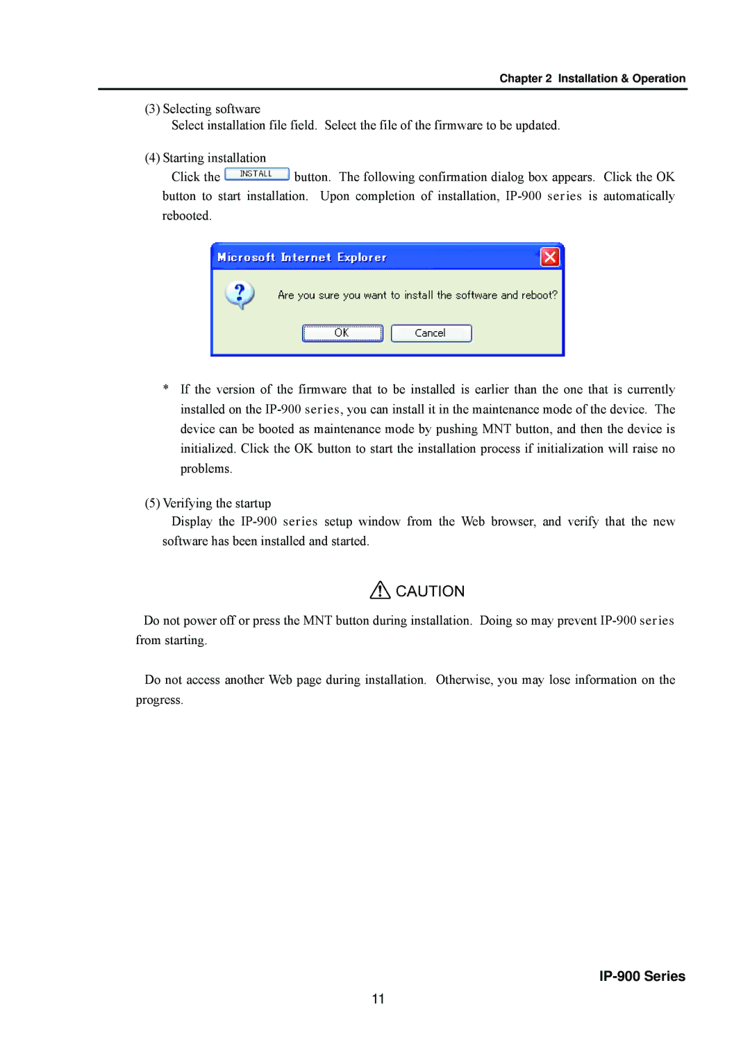 Fujitsu V01 manual IP-900 Series 