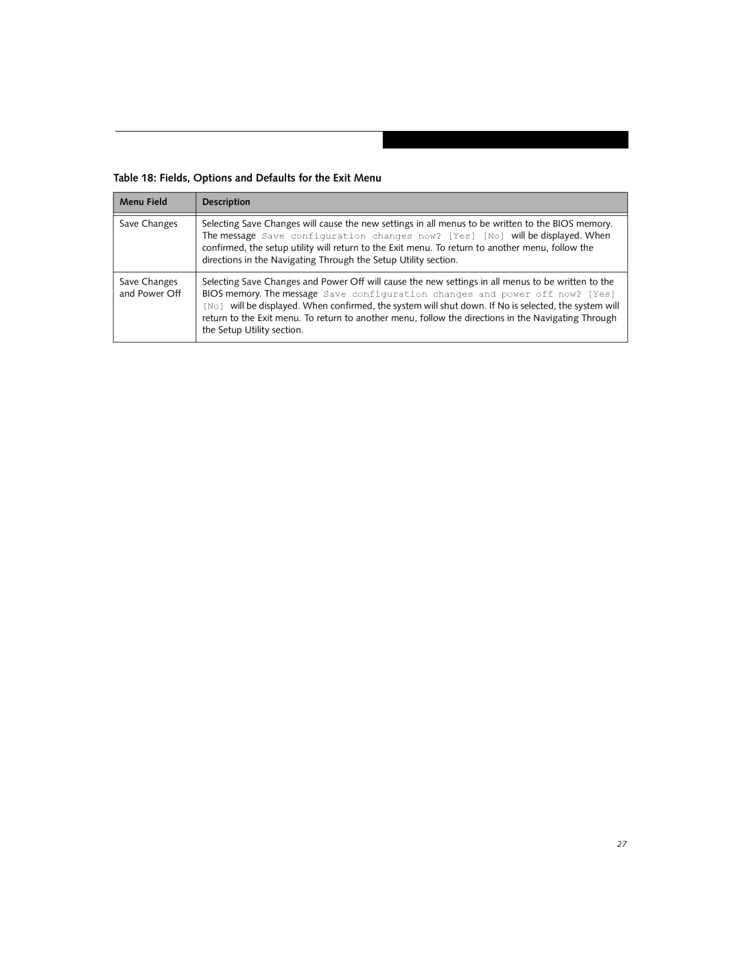 Fujitsu V700, V1020 manual Setup Utility section 