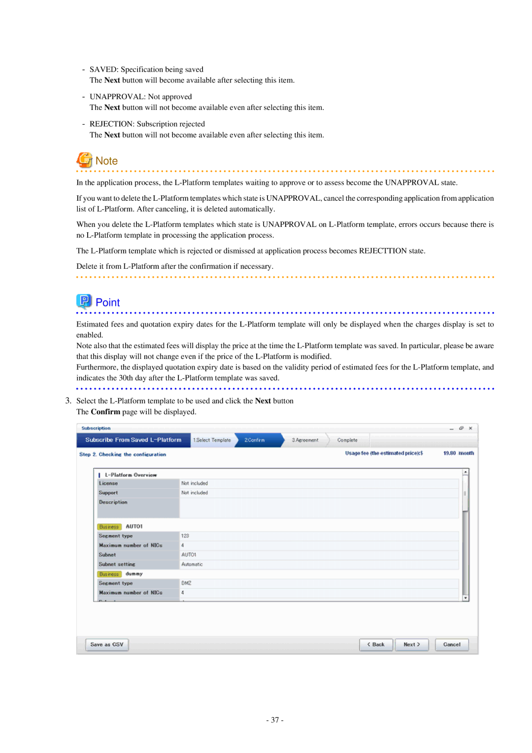 Fujitsu V3.0.0 manual Point 