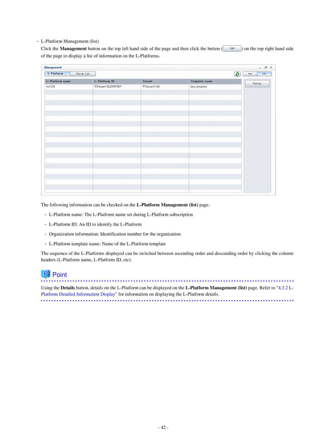 Fujitsu V3.0.0 manual Point 