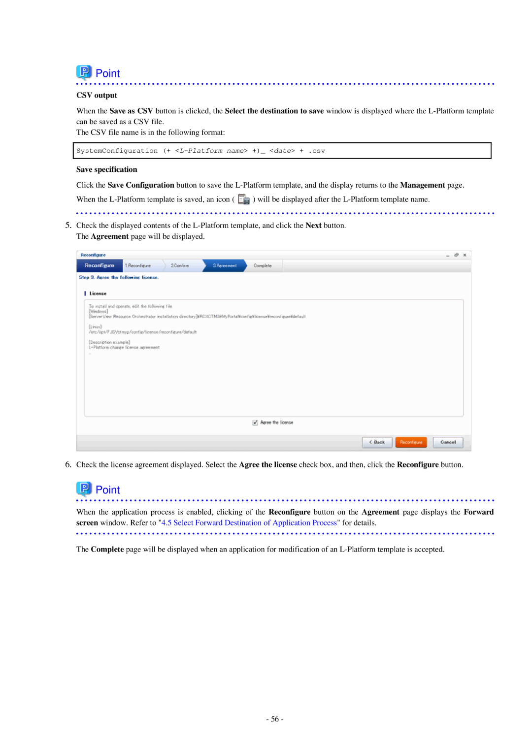 Fujitsu V3.0.0 manual CSV output, Save specification 