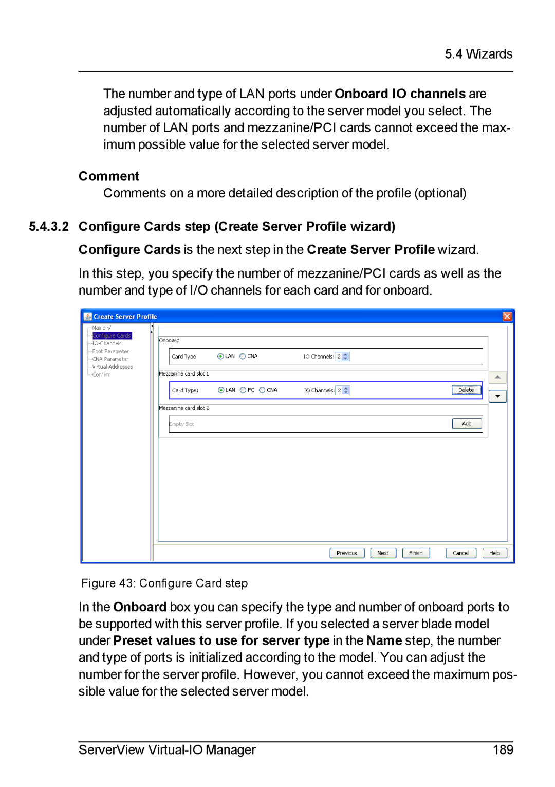 Fujitsu V3.1 manual Comment, Configure Card step 