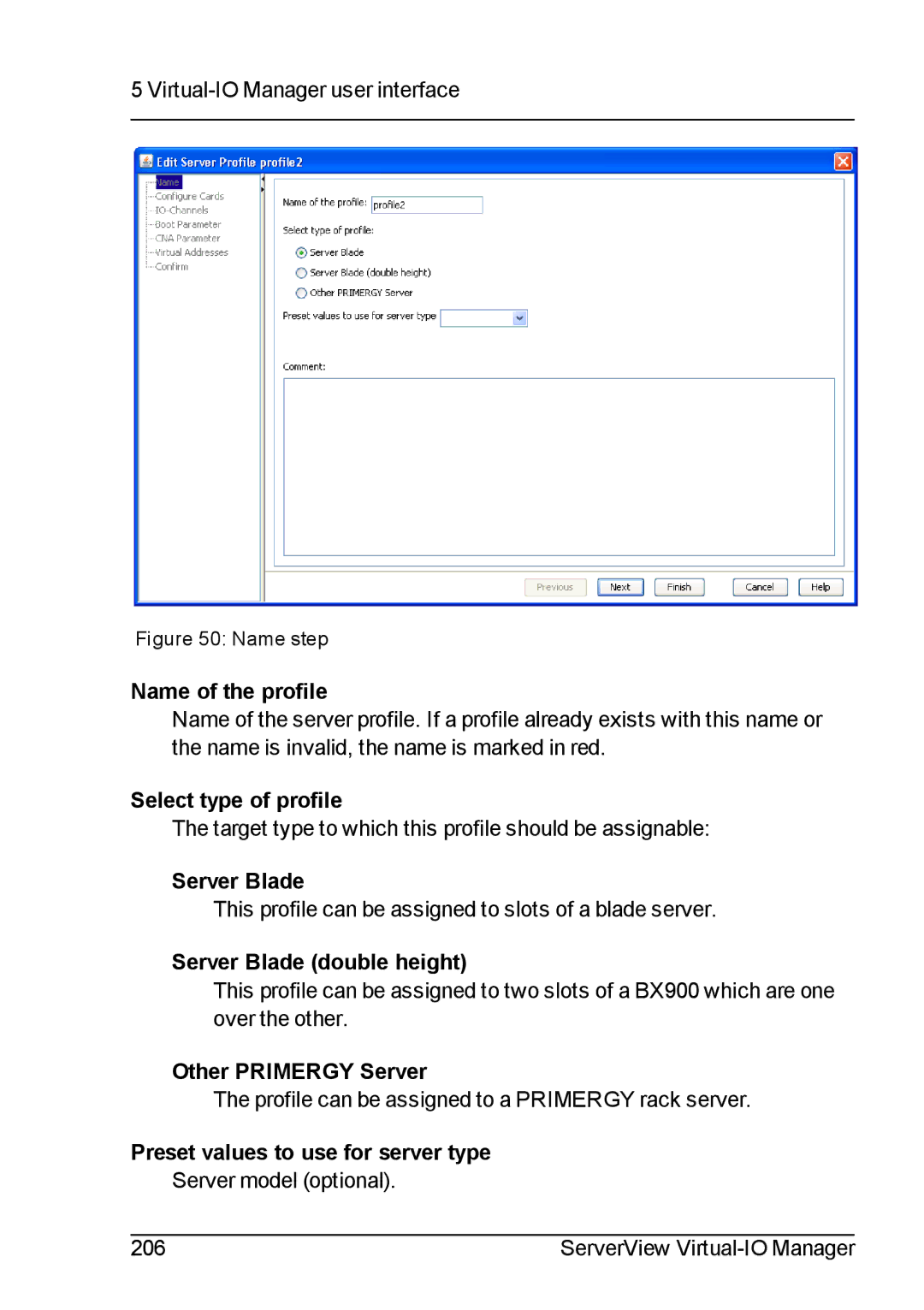 Fujitsu V3.1 manual Server model optional 206 ServerView Virtual-IO Manager 