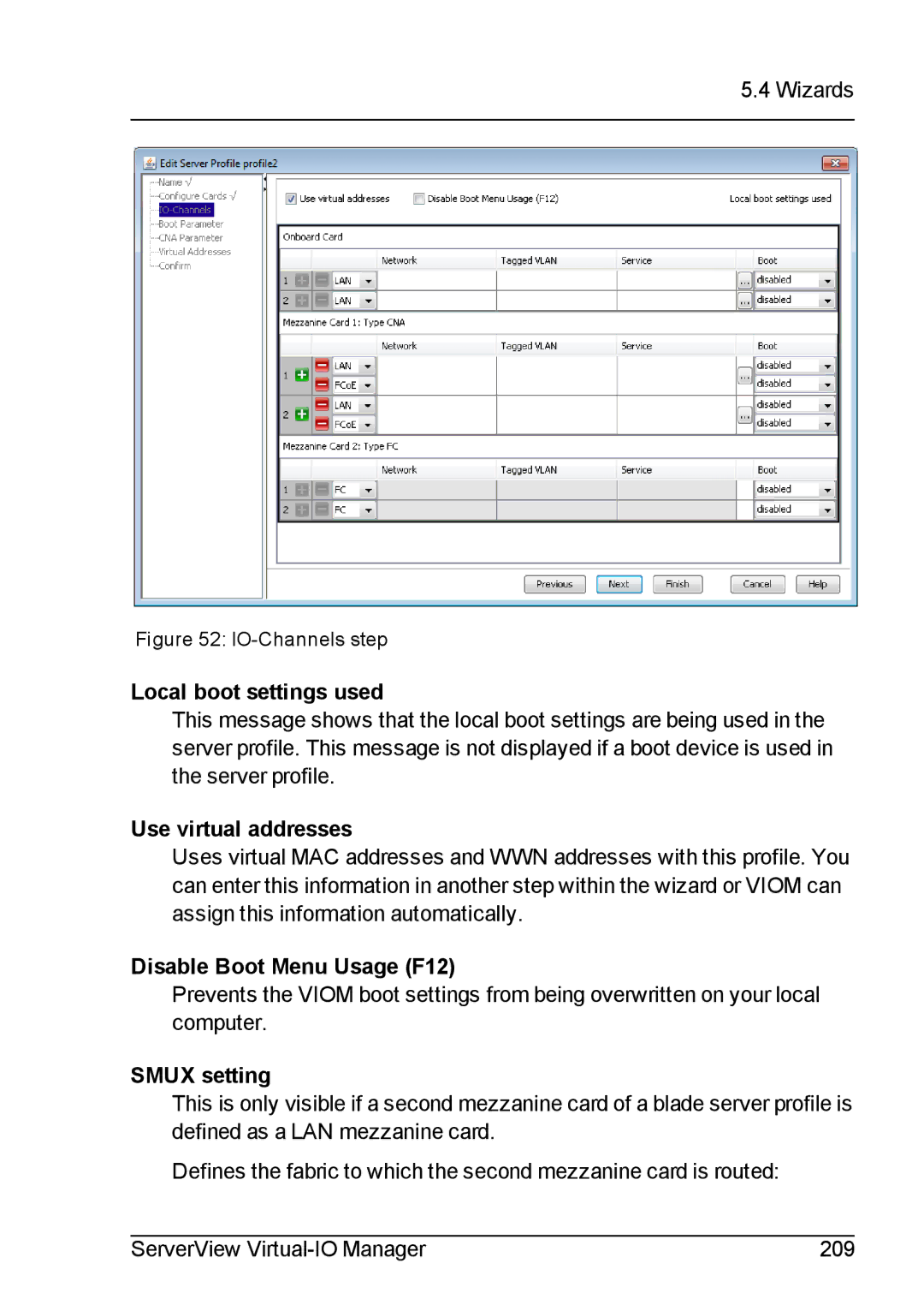 Fujitsu V3.1 manual Local boot settings used 