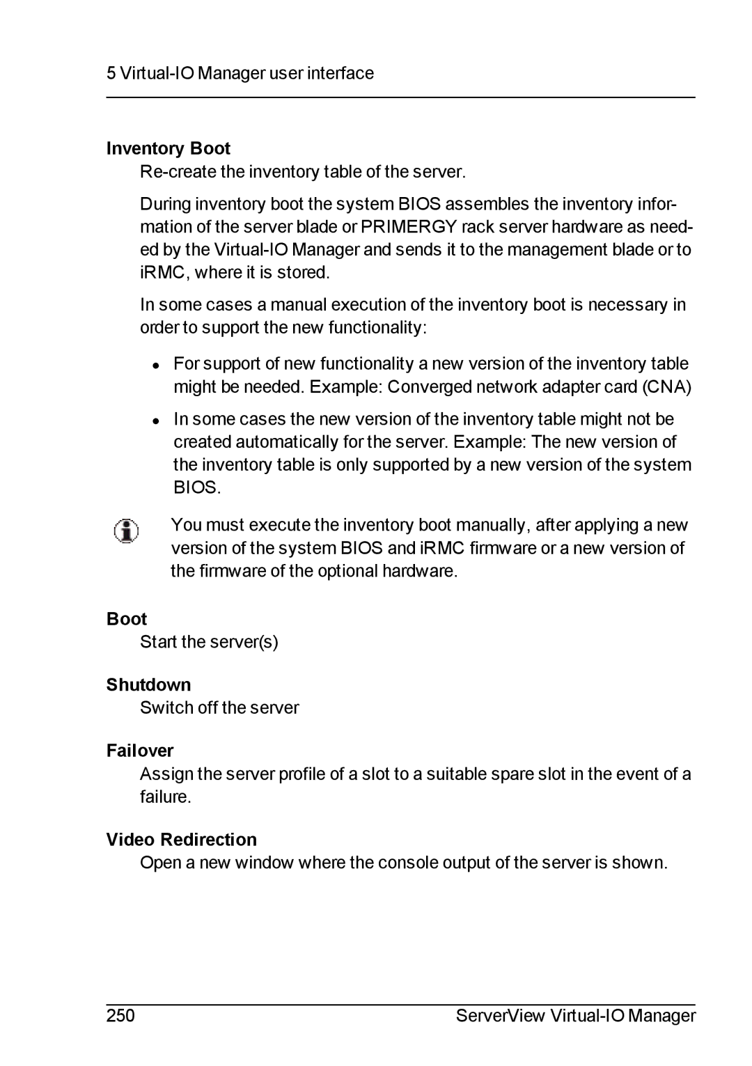 Fujitsu V3.1 manual Start the servers 