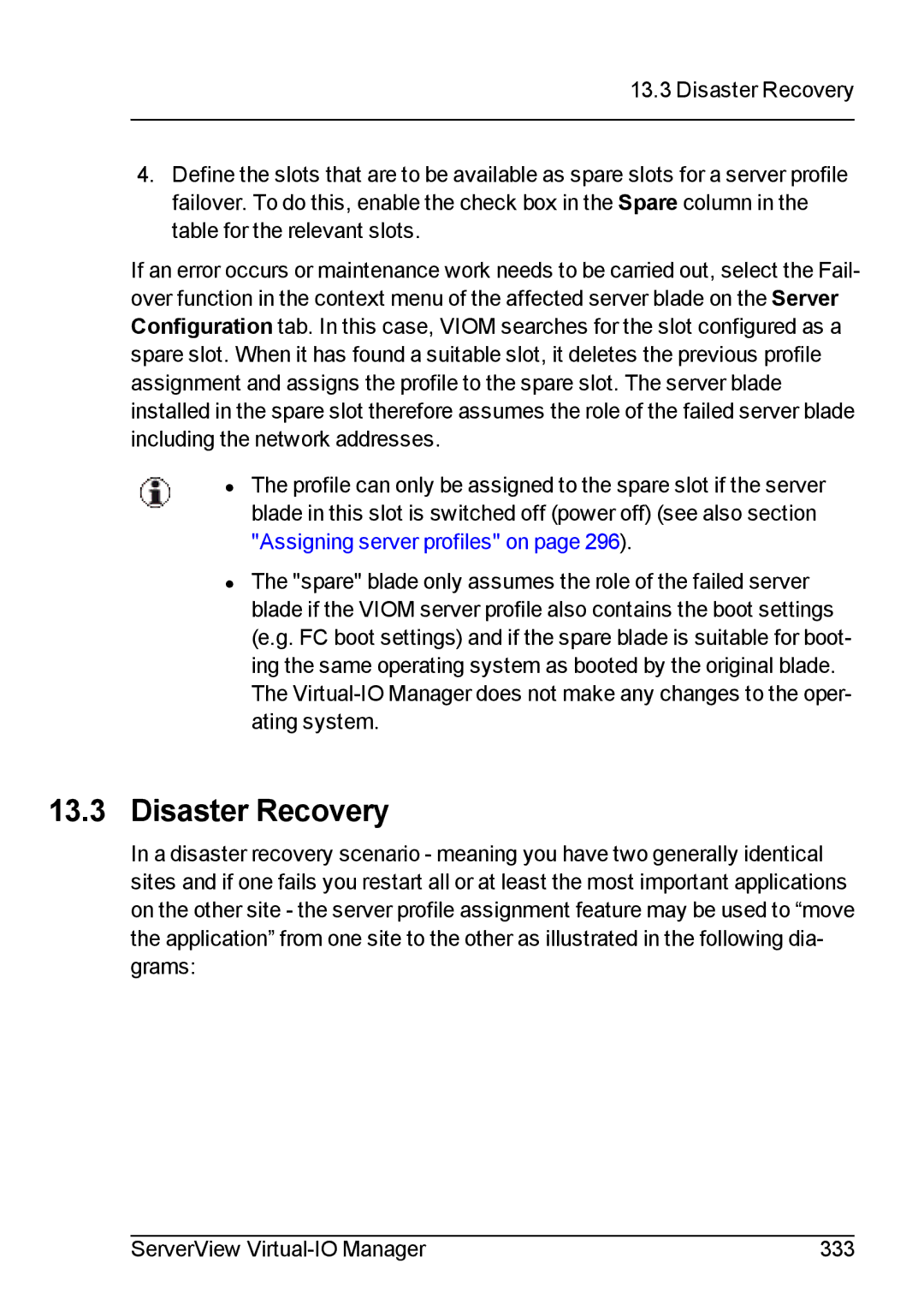 Fujitsu V3.1 manual Disaster Recovery 