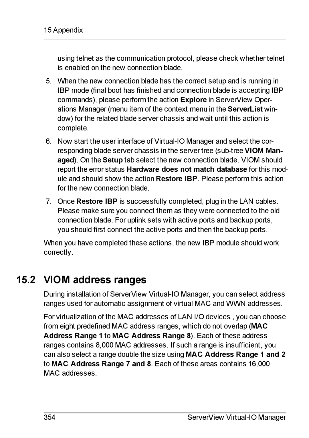 Fujitsu V3.1 manual Viom address ranges 