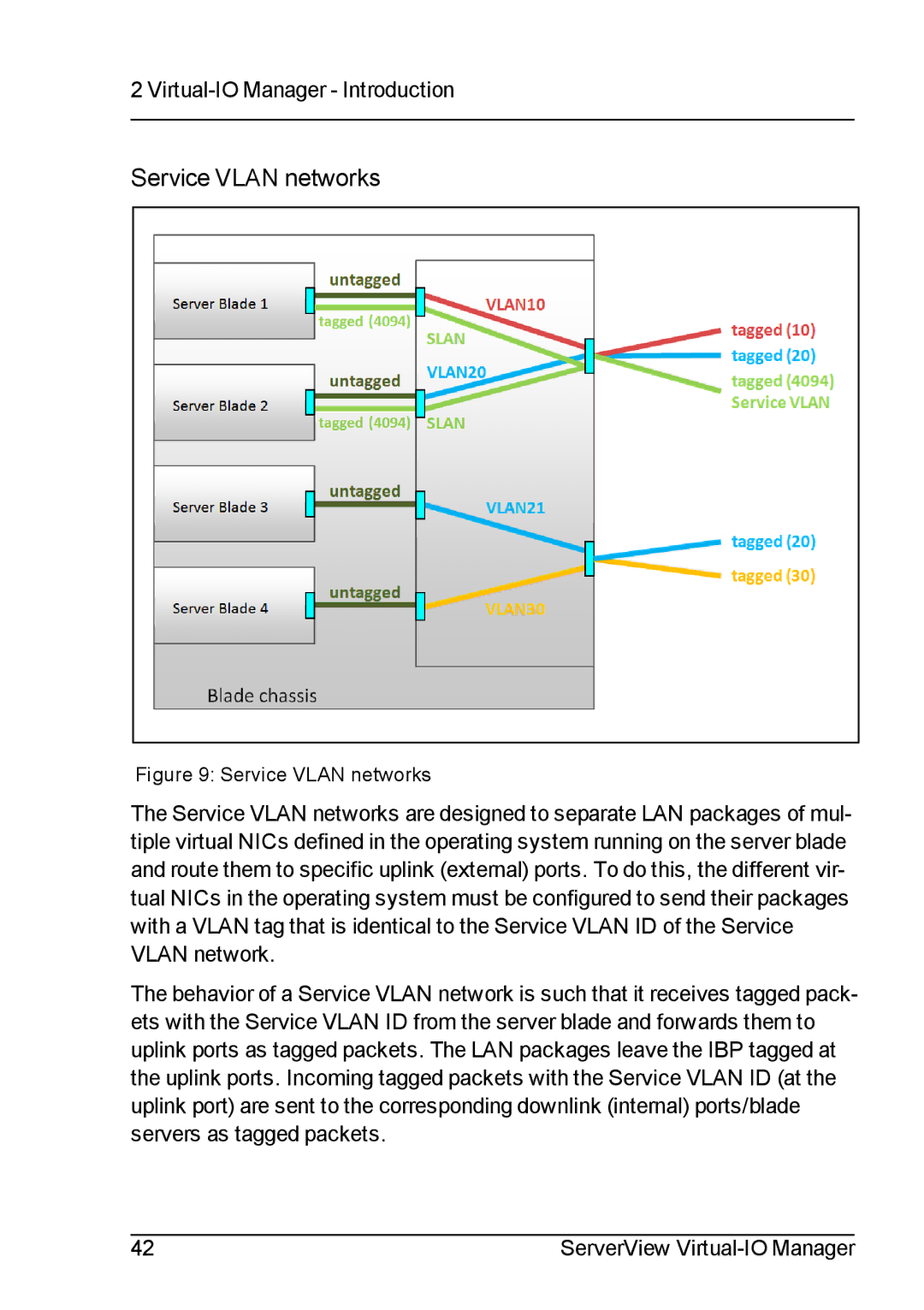 Fujitsu V3.1 manual Service Vlan networks 