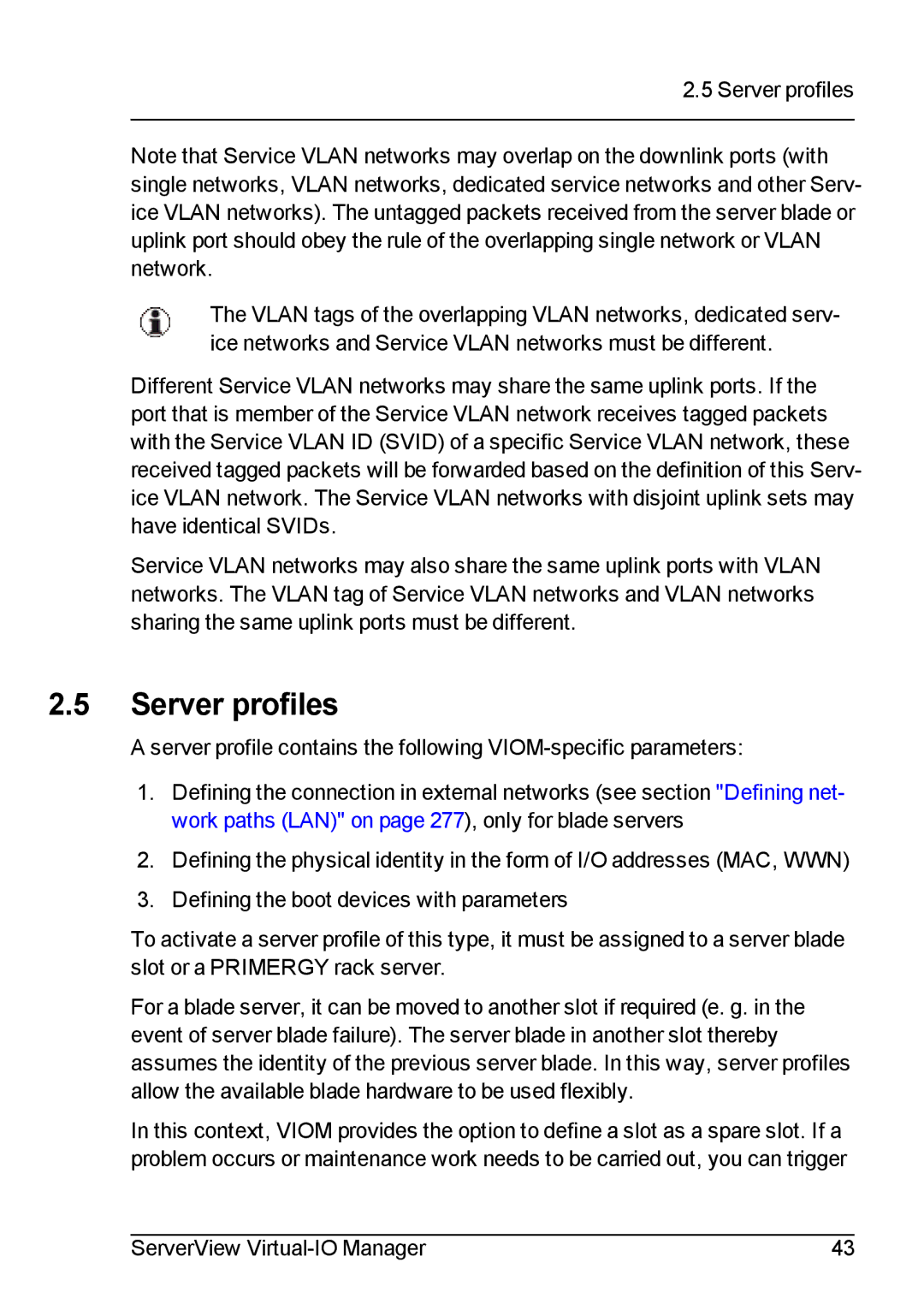 Fujitsu V3.1 manual Server profiles 