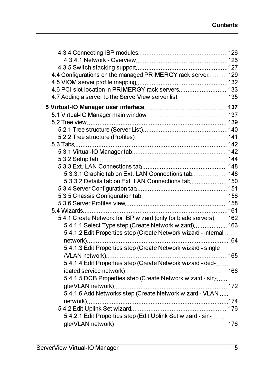 Fujitsu V3.1 manual Virtual-IO Manager user interface 137 