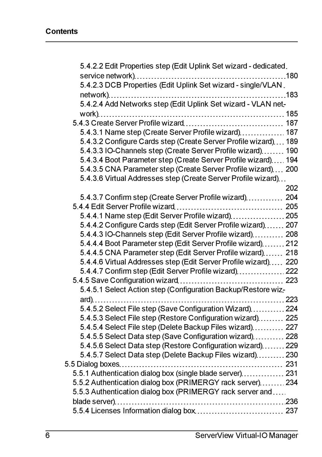 Fujitsu V3.1 manual Edit Properties step Edit Uplink Set wizard dedicated 