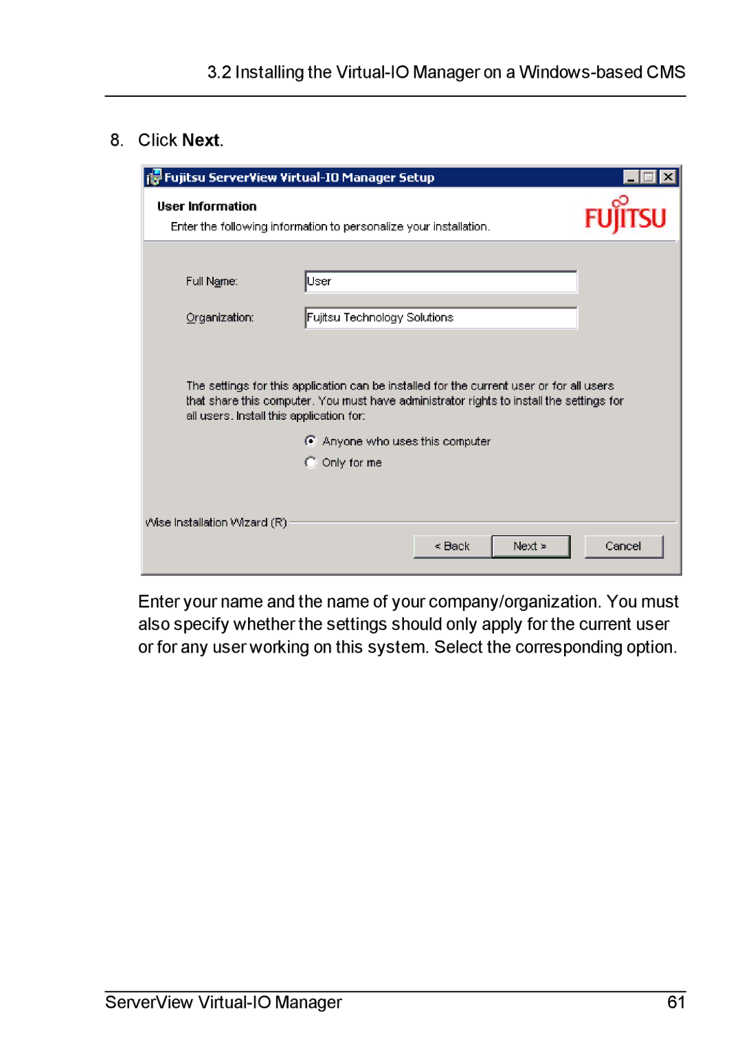 Fujitsu V3.1 manual ServerView Virtual-IO Manager 