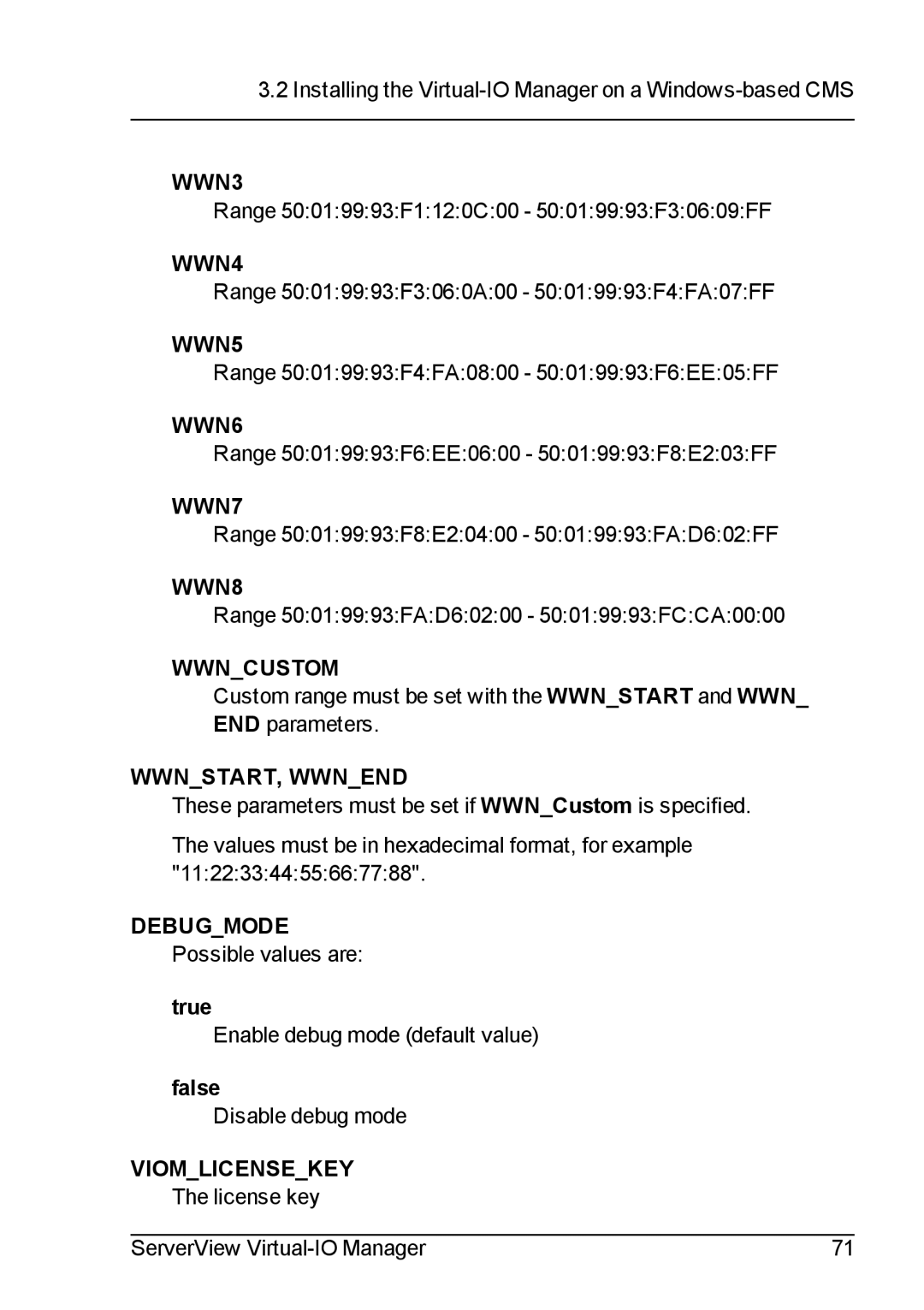 Fujitsu V3.1 manual WWN3 