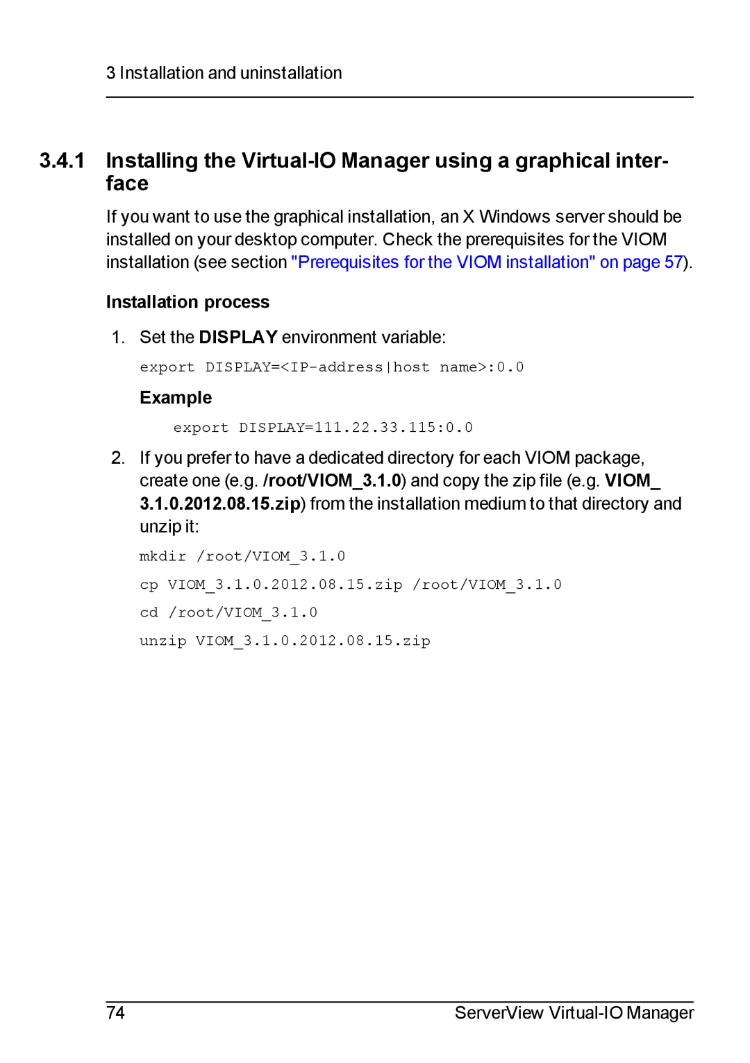 Fujitsu V3.1 manual Set the Display environment variable 