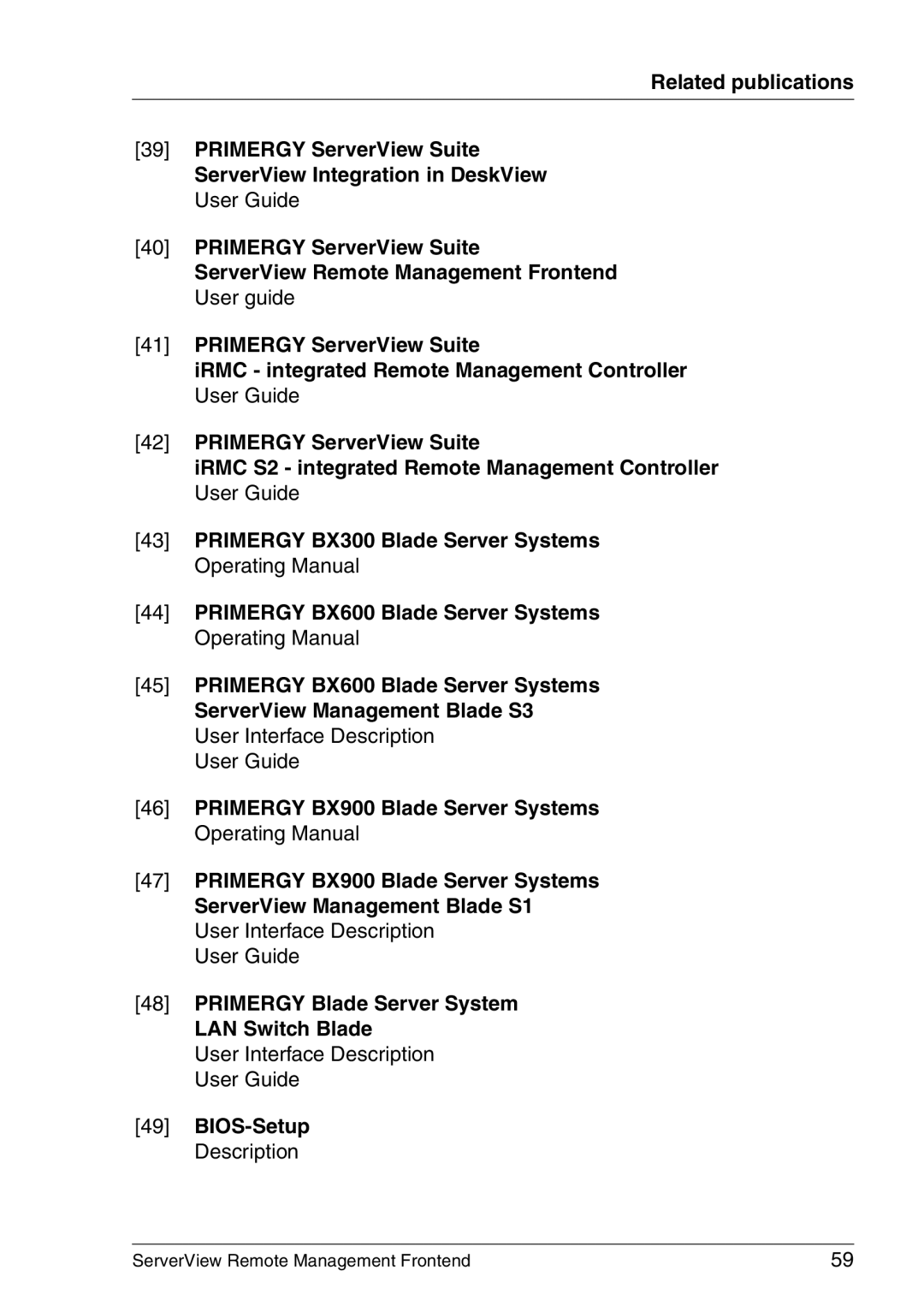 Fujitsu V4.90 manual Primergy BX900 Blade Server Systems Operating Manual, Primergy Blade Server System LAN Switch Blade 