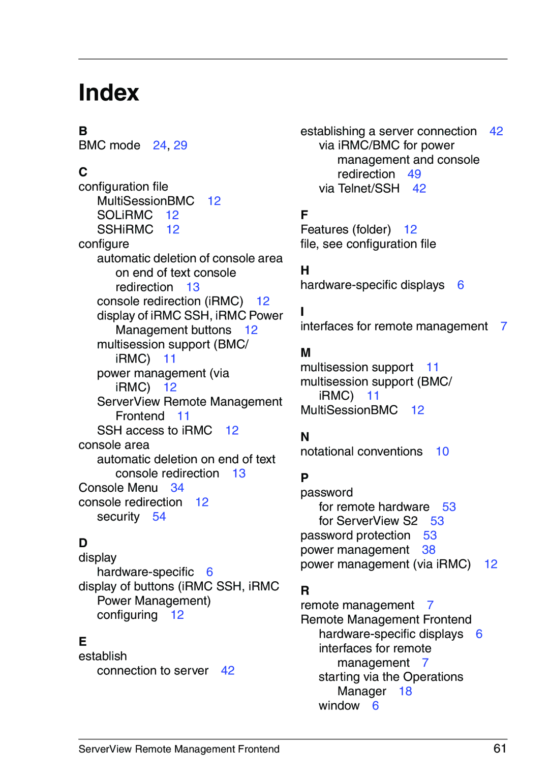 Fujitsu V4.90 manual Index, Display, Establish, Password 