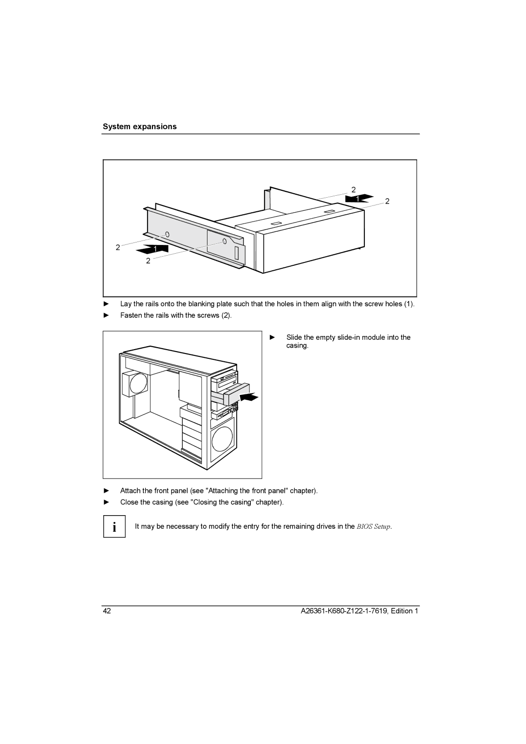 Fujitsu V810, R630 manual System expansions 