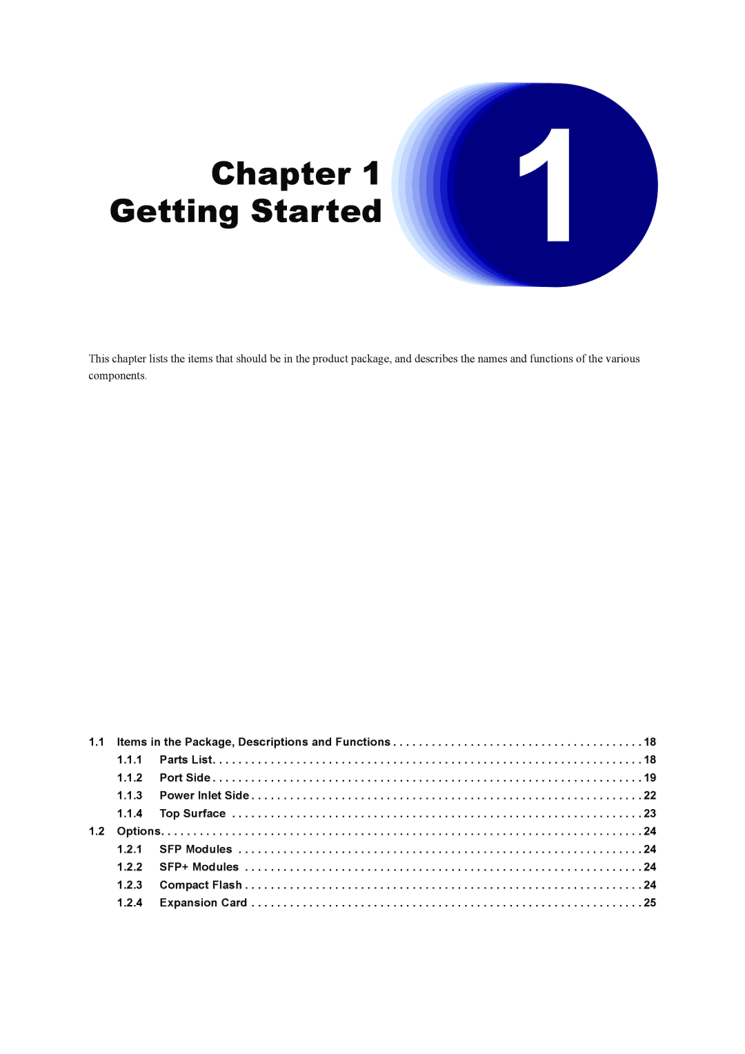 Fujitsu XG0224 manual Chapter Getting Started 