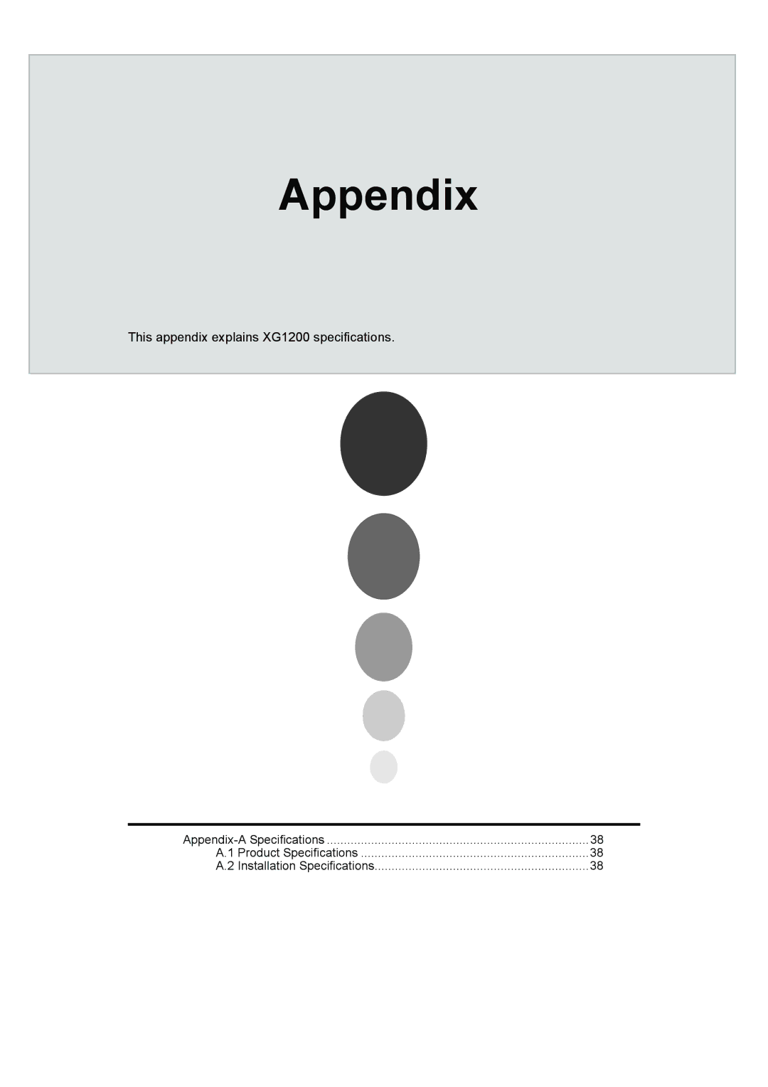 Fujitsu XG1200 manual Appendix 