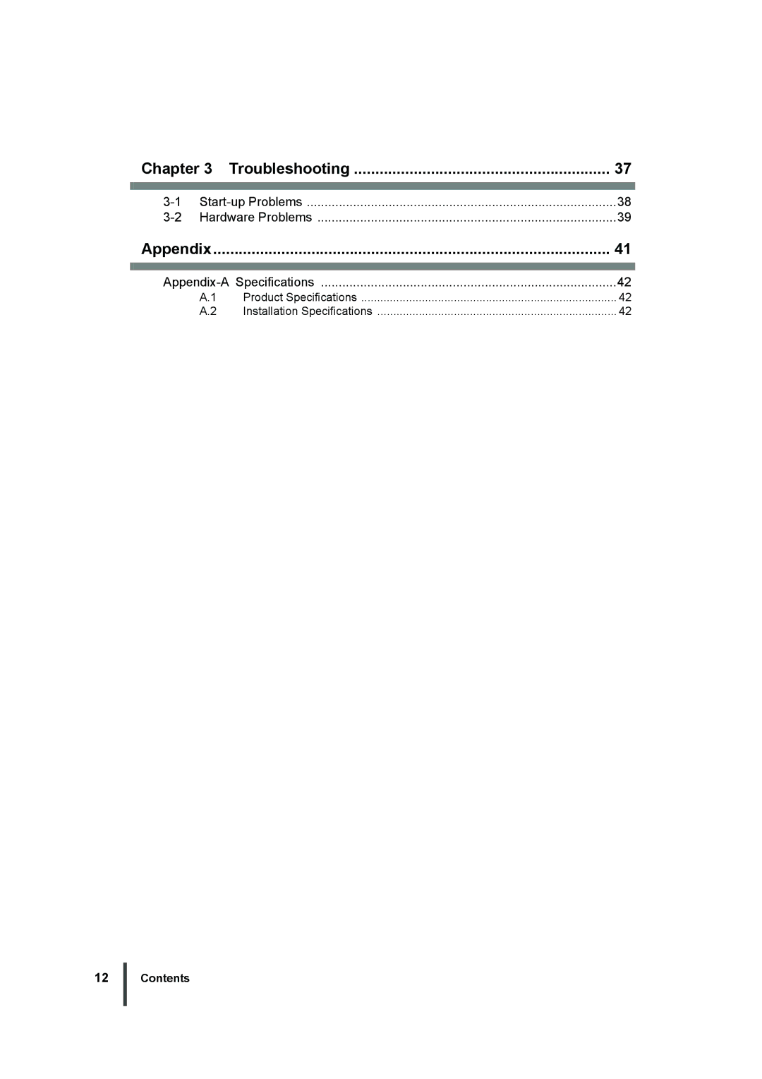 Fujitsu XG2000 manual Chapter Troubleshooting 