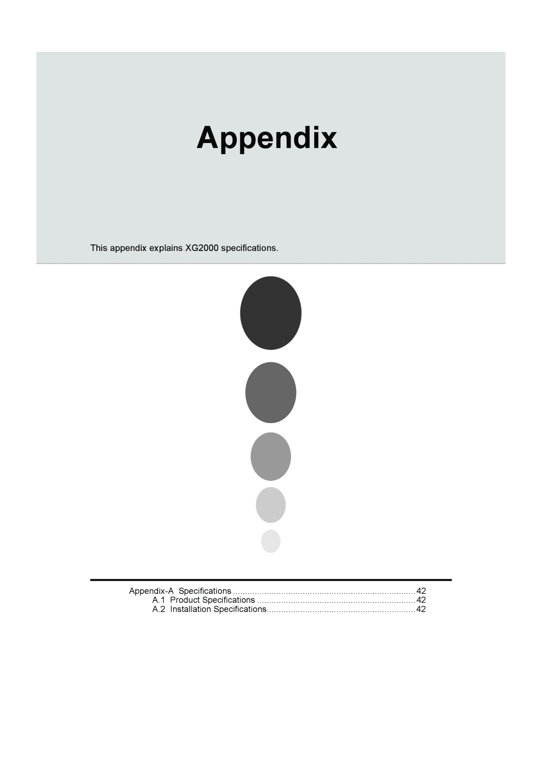 Fujitsu XG2000 manual Appendix 