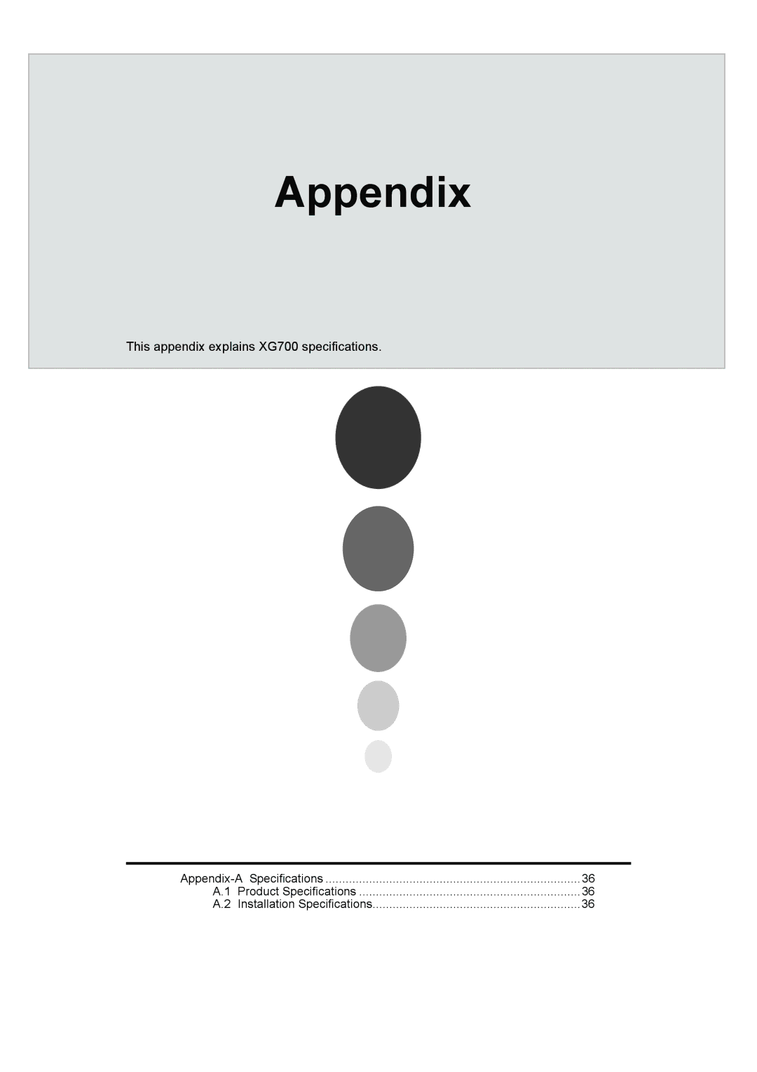 Fujitsu XG700 manual Appendix 