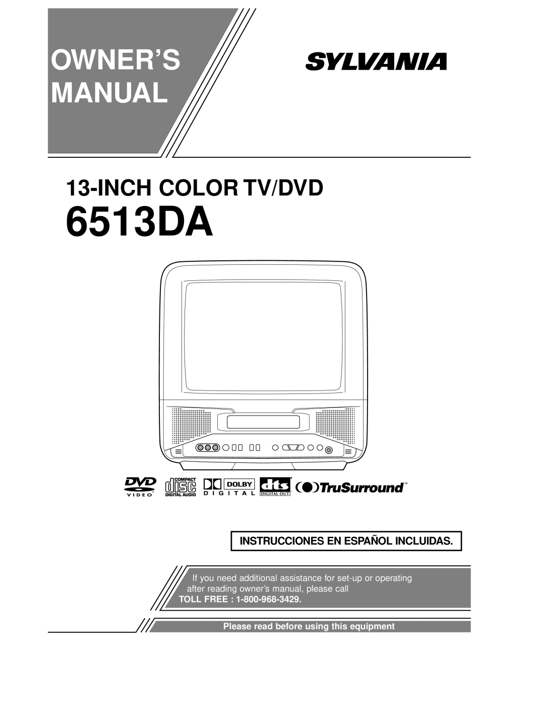 FUNAI 6513DA owner manual 