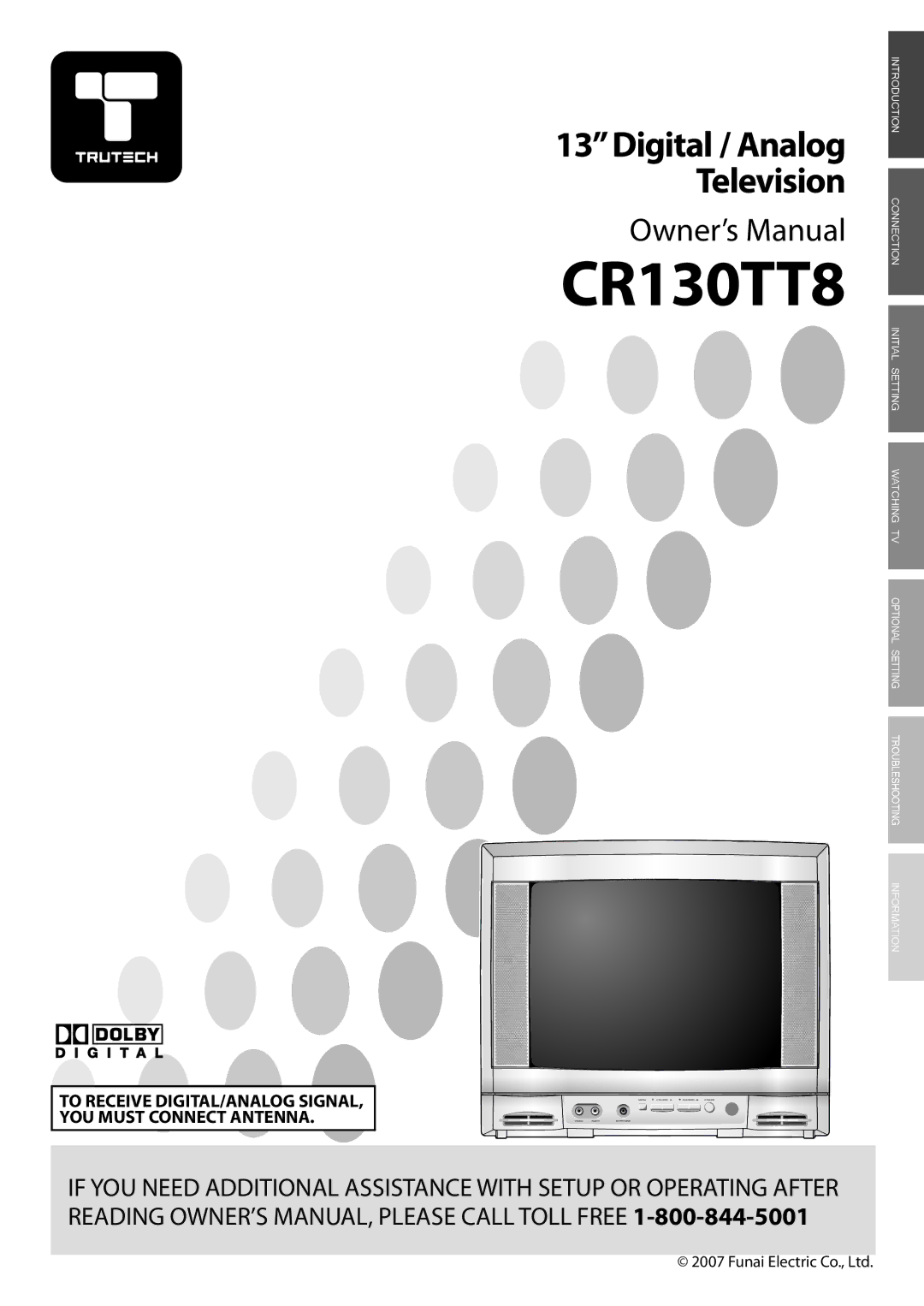 FUNAI CR130TT8 owner manual 