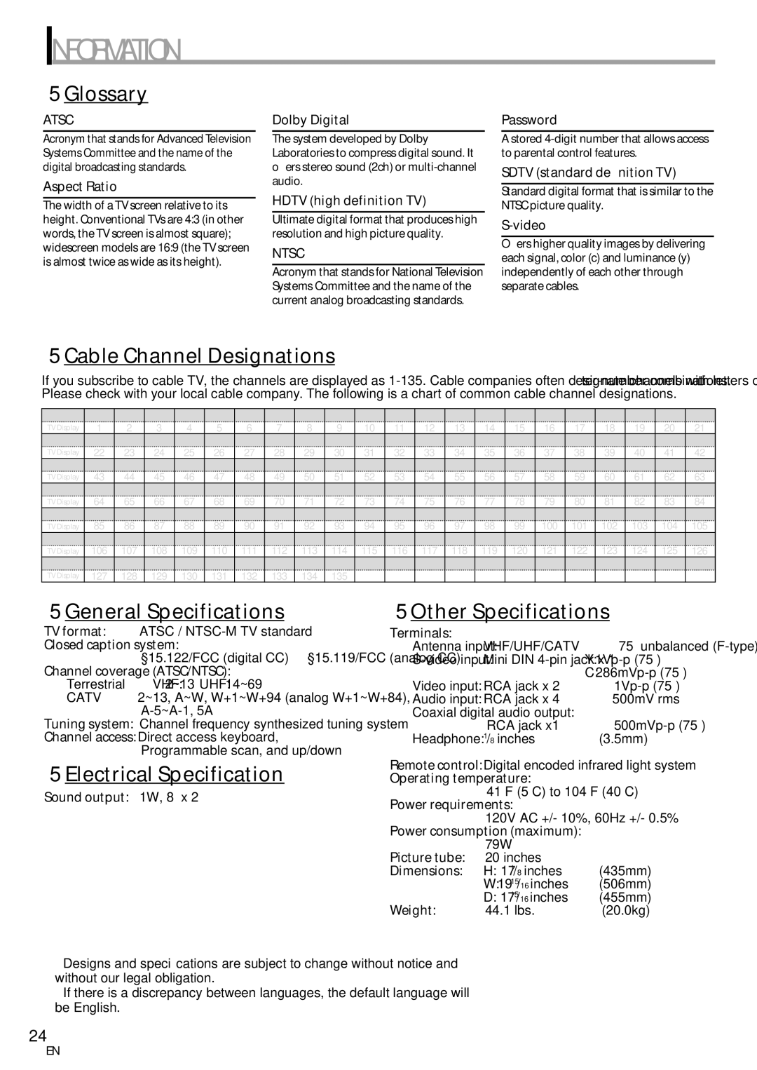 FUNAI CR202EM9 owner manual Information 