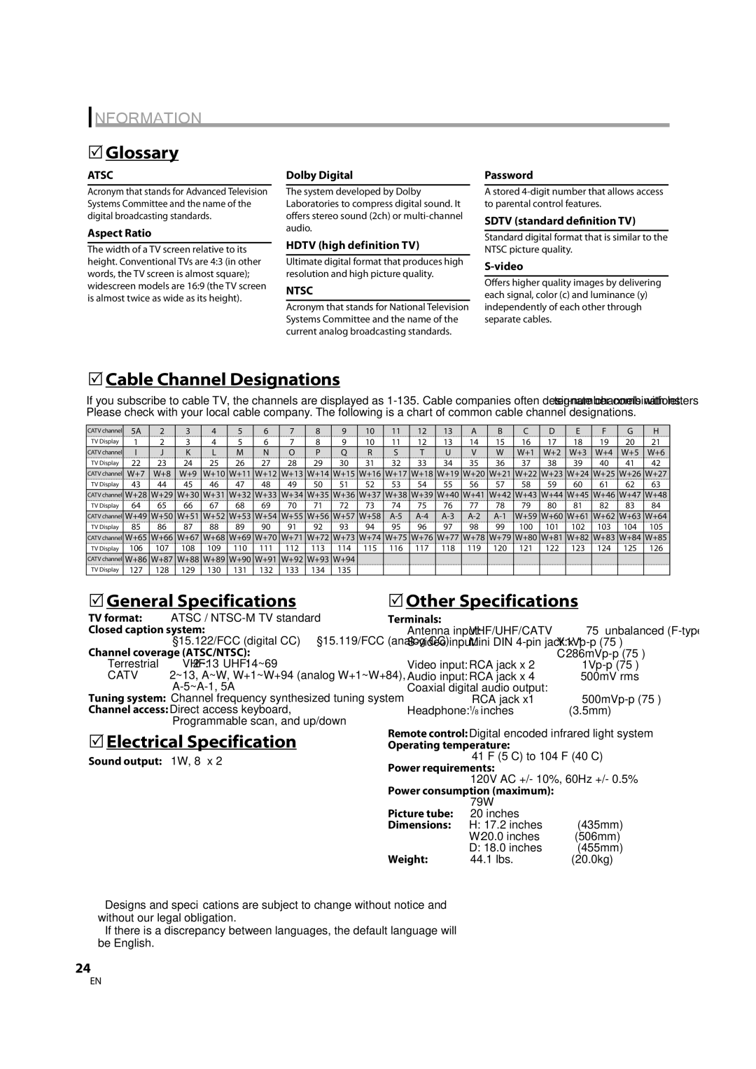 FUNAI CR202TT9 owner manual Information 