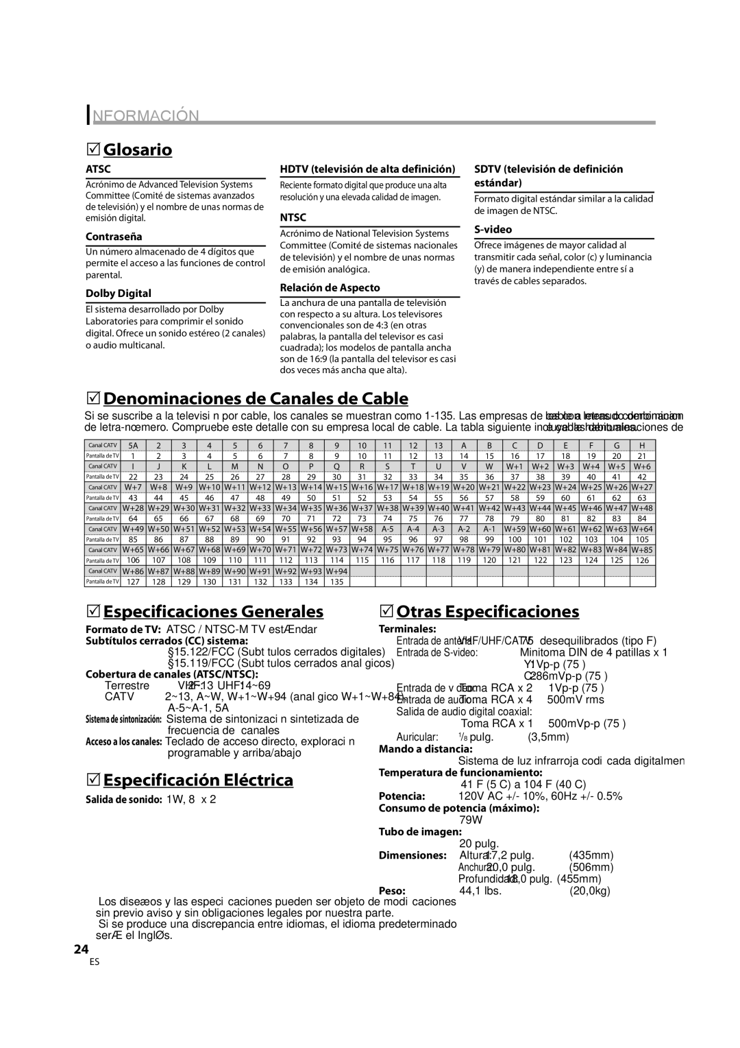 FUNAI CR202TT9 owner manual Información 