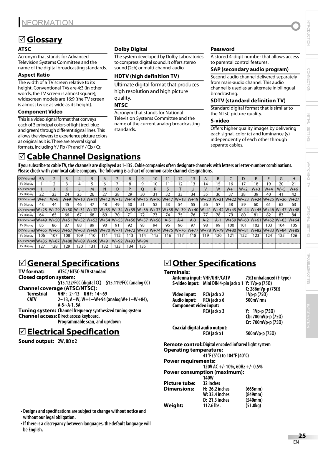 FUNAI CR320IL8 A owner manual Information 