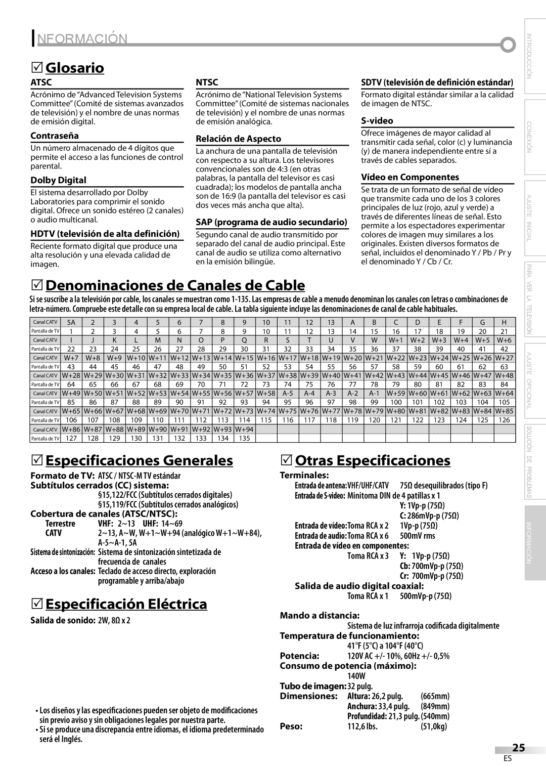 FUNAI CR320IL8 A owner manual Información 