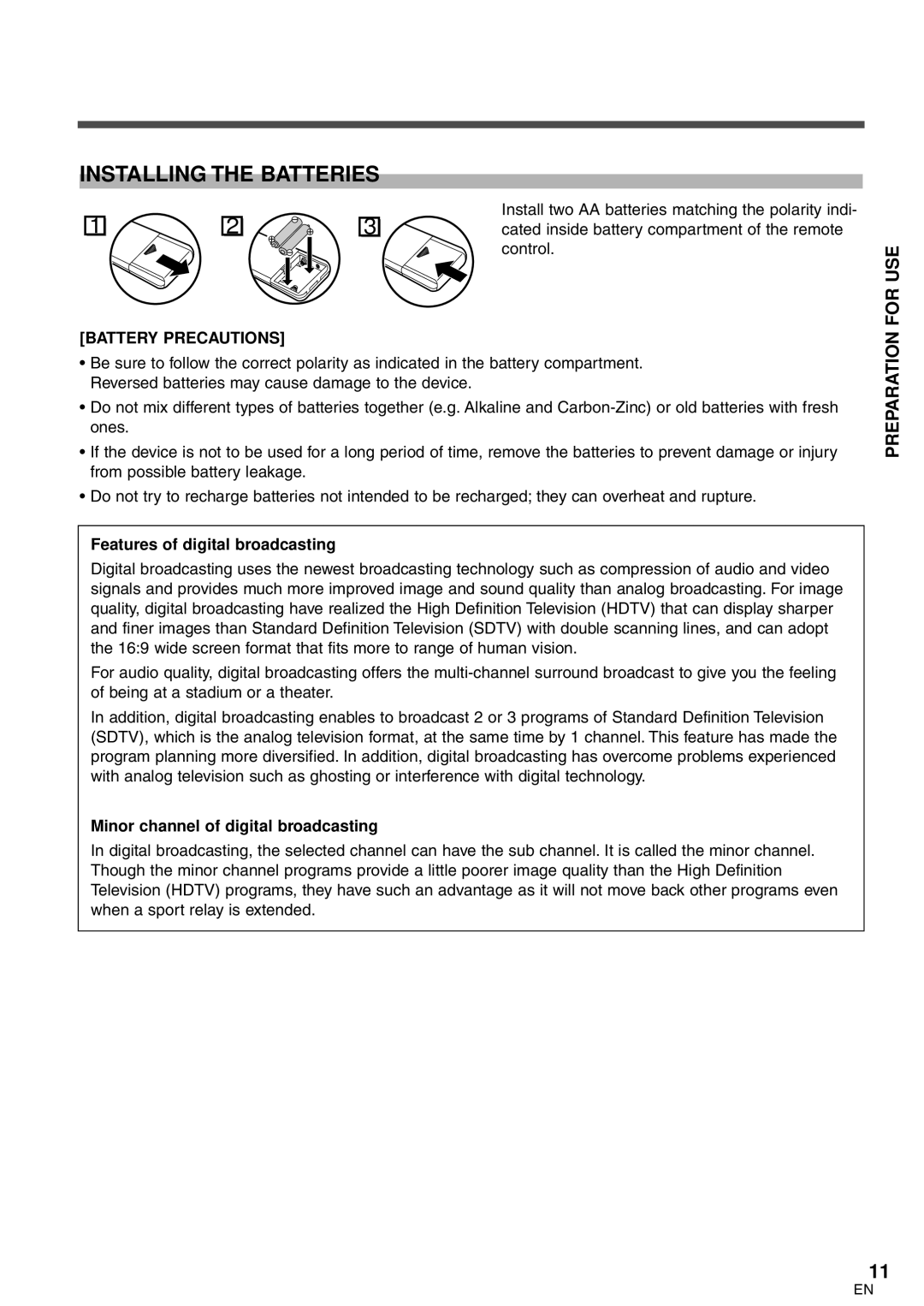 FUNAI CR320IL8 owner manual Cated inside battery compartment of the remote, Control, Battery Precautions 