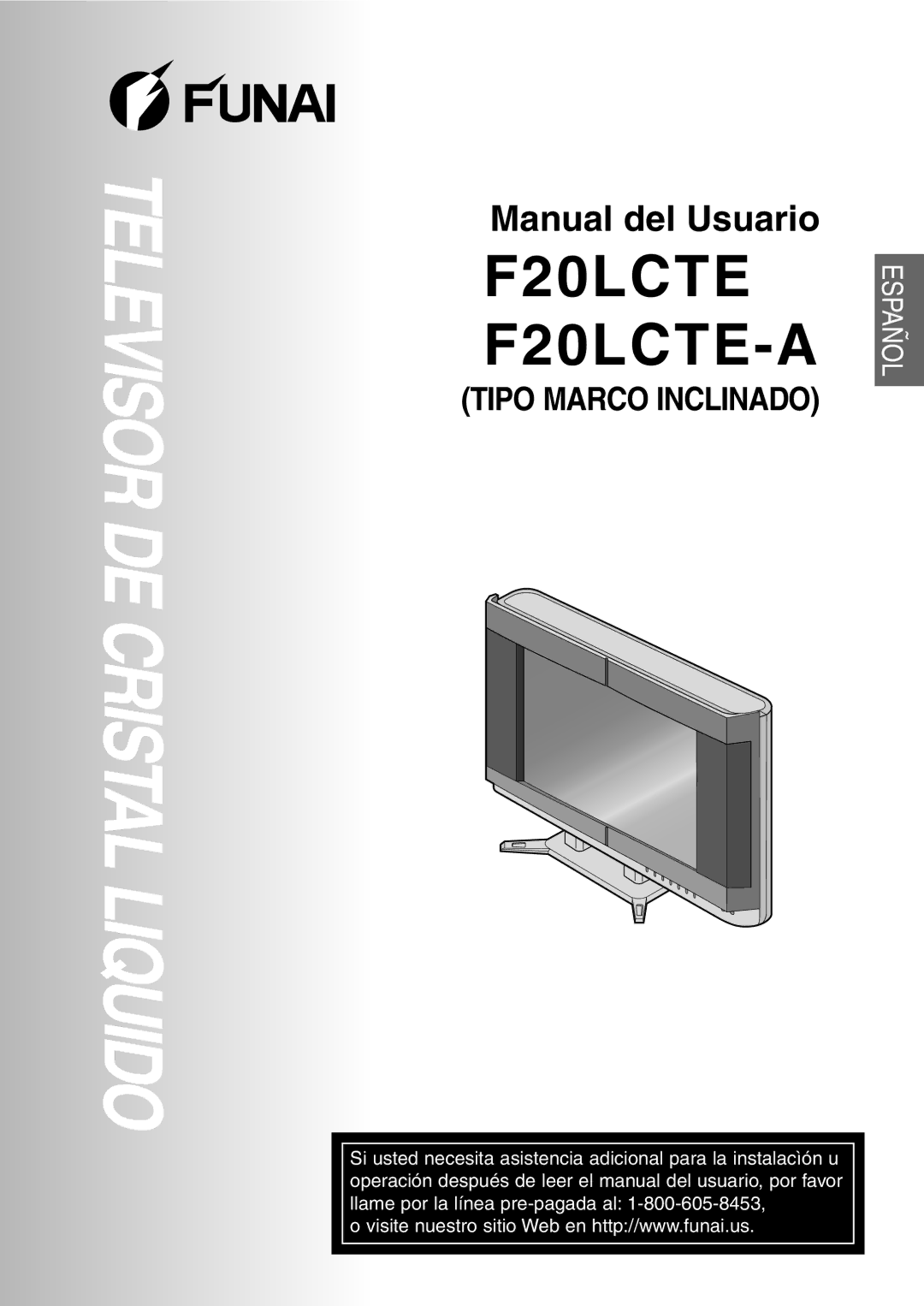 FUNAI F20LCTE-A owner manual Televisor DE Cristal Liquido 