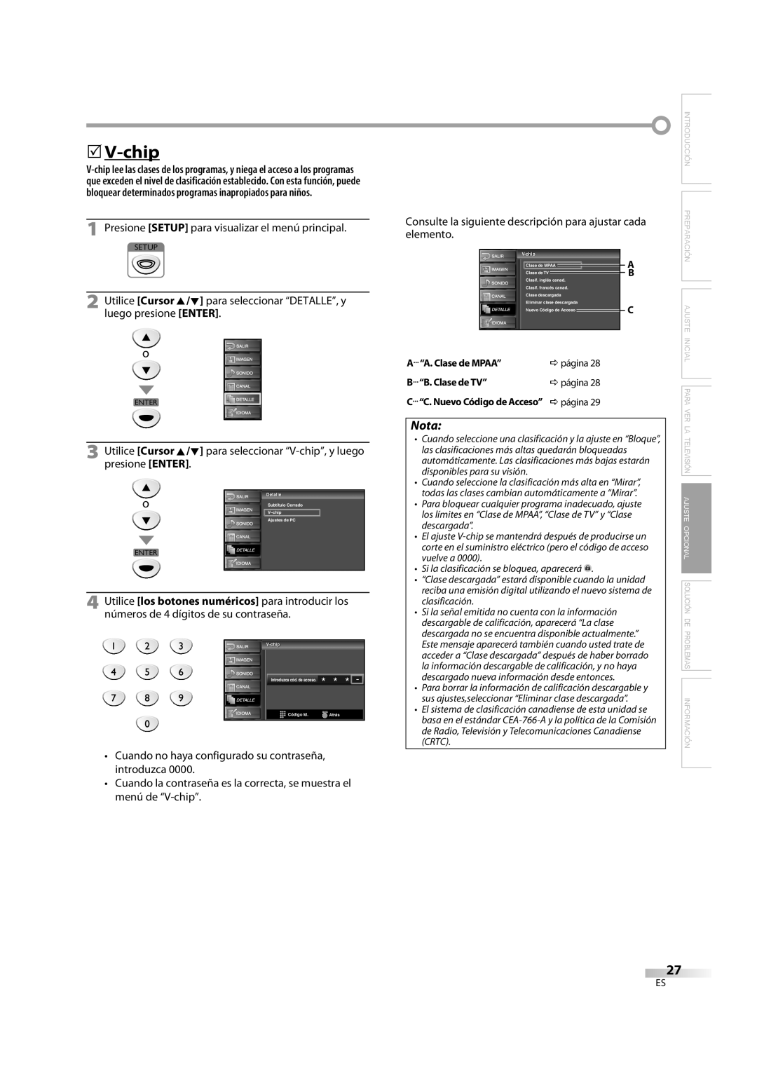 FUNAI LC195EM9 2, LC195EM9 B owner manual Dpágina Clase de TV 