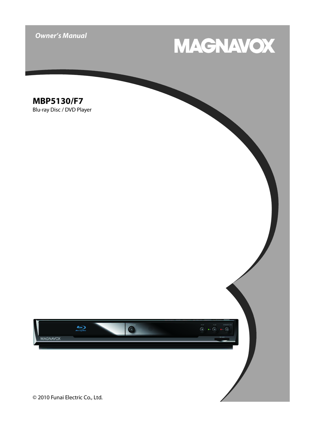 FUNAI MBP5130/F7 owner manual Blu-ray Disc / DVD Player 