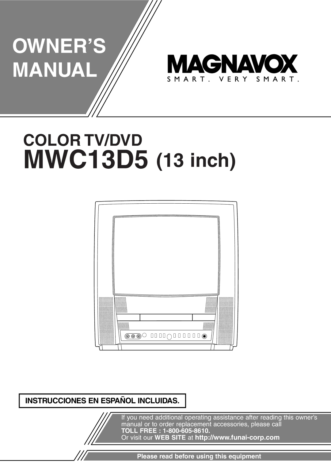 FUNAI MWC13D5df owner manual OWNER’S Manual 